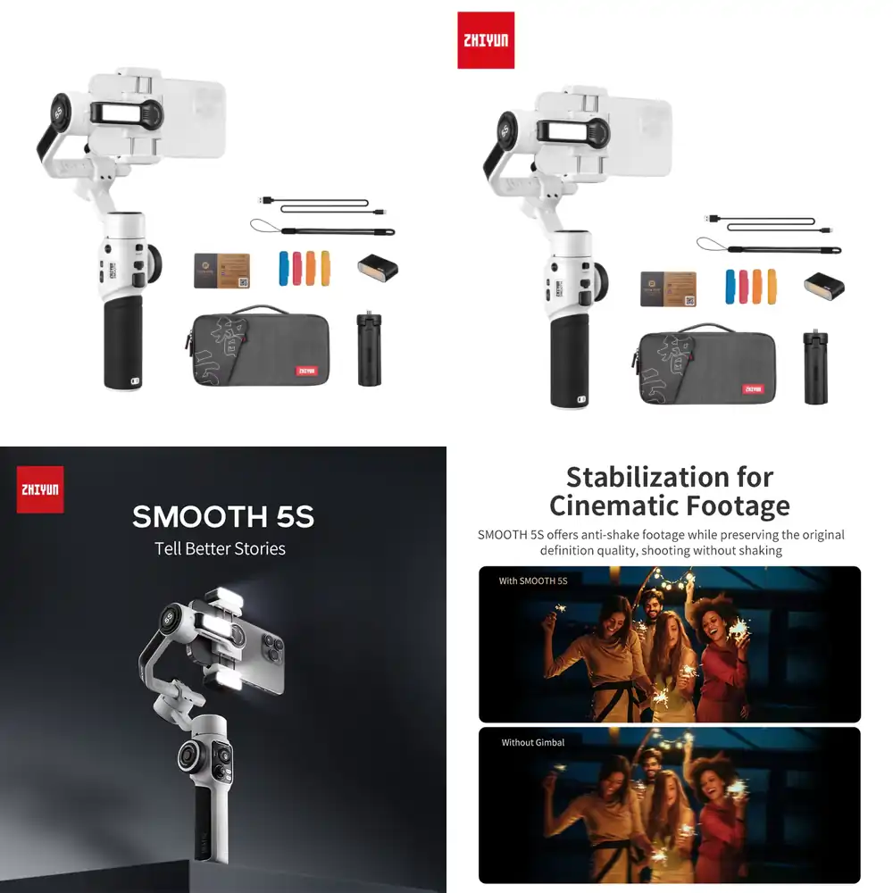 Handheld Stabilizer Gimbal - Zhiyun Smooth 5S Combo 3軸スマホ用手持ちジンバルスタビライザー Smooth