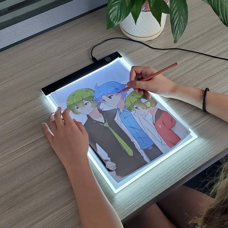 Photography Desk - LED描画コピー台 3段階調光ボードテーブル アニメーションペイント 教育玩具 ギフト 調整可能ライト