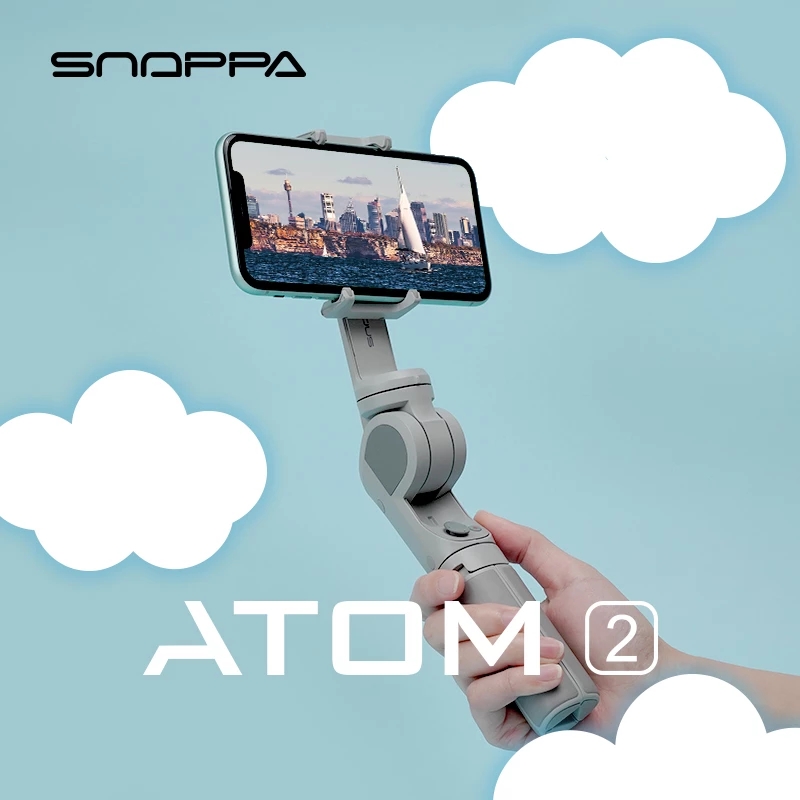 Handheld Stabilizer Gimbal - Snoppa ATOM2 3軸ハンドヘルドスタビライザージンバル ワイヤレスBluetooth自撮り棒三脚 スマホ用 手ブレ補正