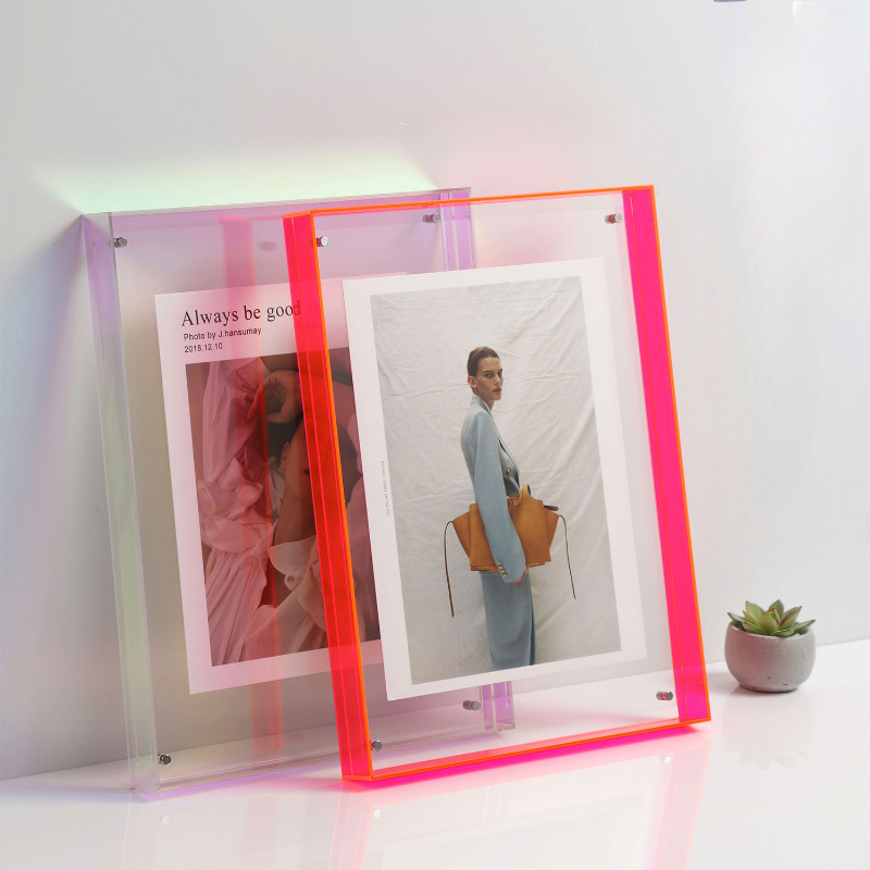 Photography Desk - 透明なアクリルの写真フレーム,DIYのポスター絵画,ホールの寝室の壁の装飾,スタイル,テーブルの額縁