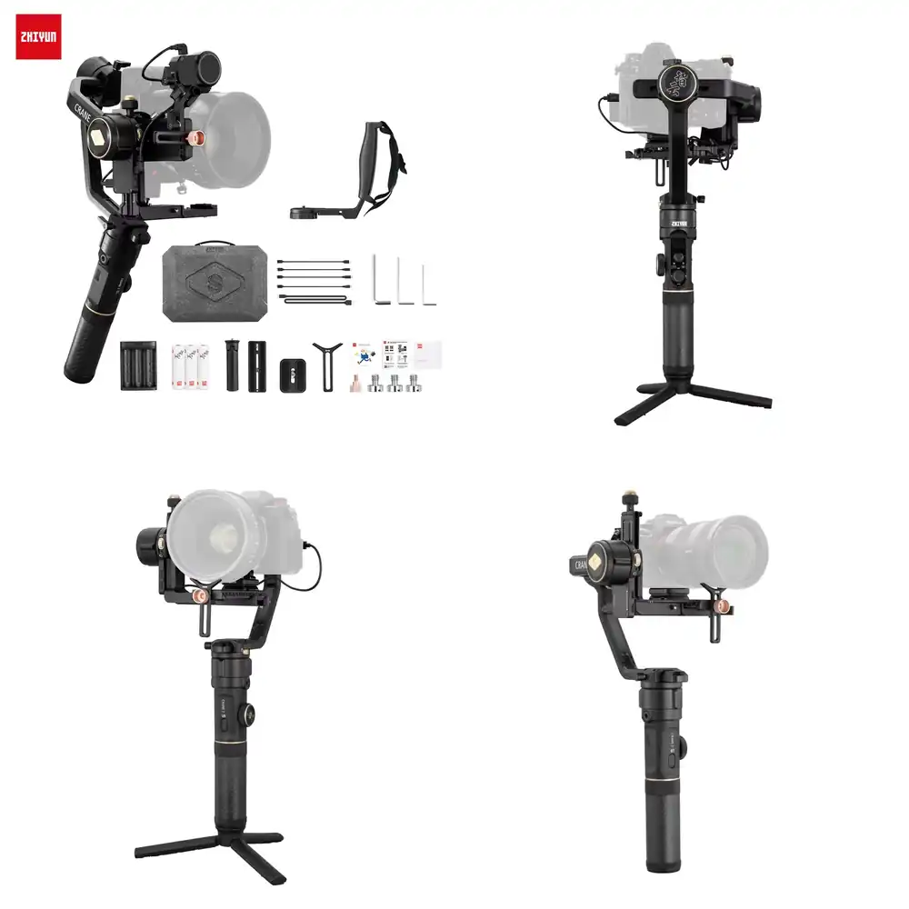 Handheld Stabilizer Gimbal - Zhiyun Crane 2S 3軸ハンドヘルドジンバルスタビライザー Canon、Nikon、Sony、Panasonic、Olympus DSLRカメラ、80D、90D、BMPCC