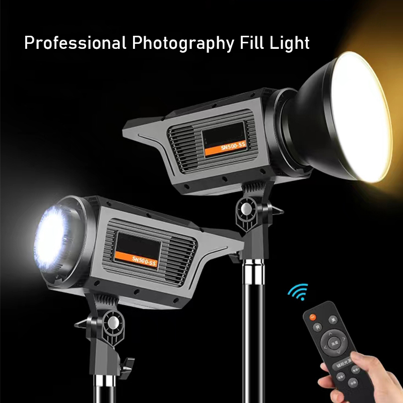 Strobe Light Studio - 300W サンランプ LED ビデオライト 調光可能 Bowens