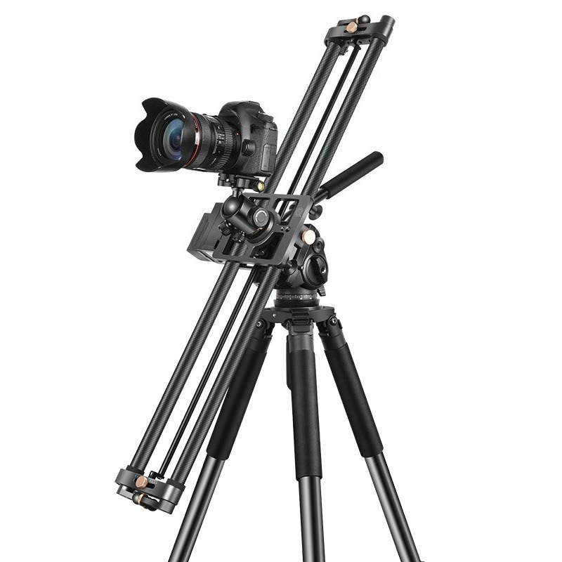 Camera Slider Rail - プロ仕様カーボンファイバー電動カメラスライダーレール、フォローフォーカス付き、DSLRミラーレスカメラでの動画撮影、商品撮影に最適