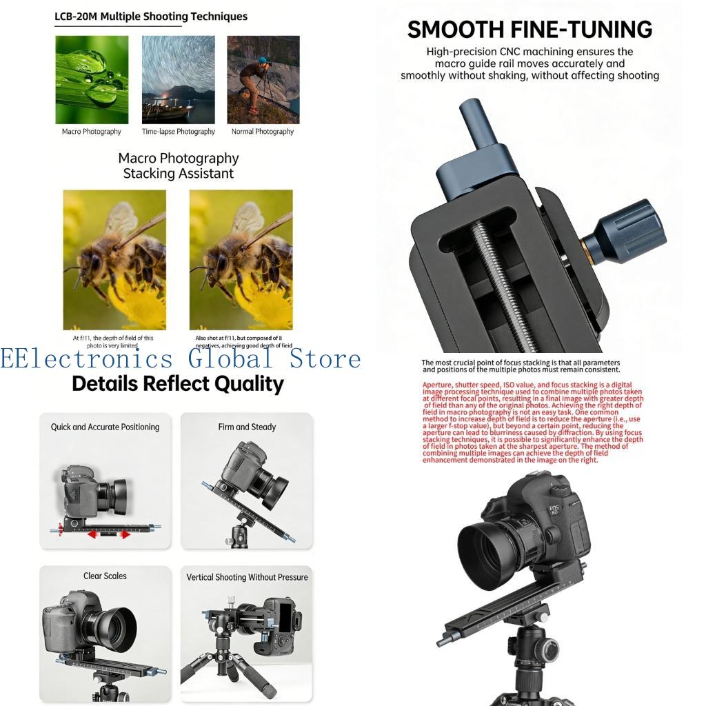 Camera Slider Rail - 462B 金属滑り止め写真やビデオ撮影のためのクイック フォーカシング カメラ スライダー レール