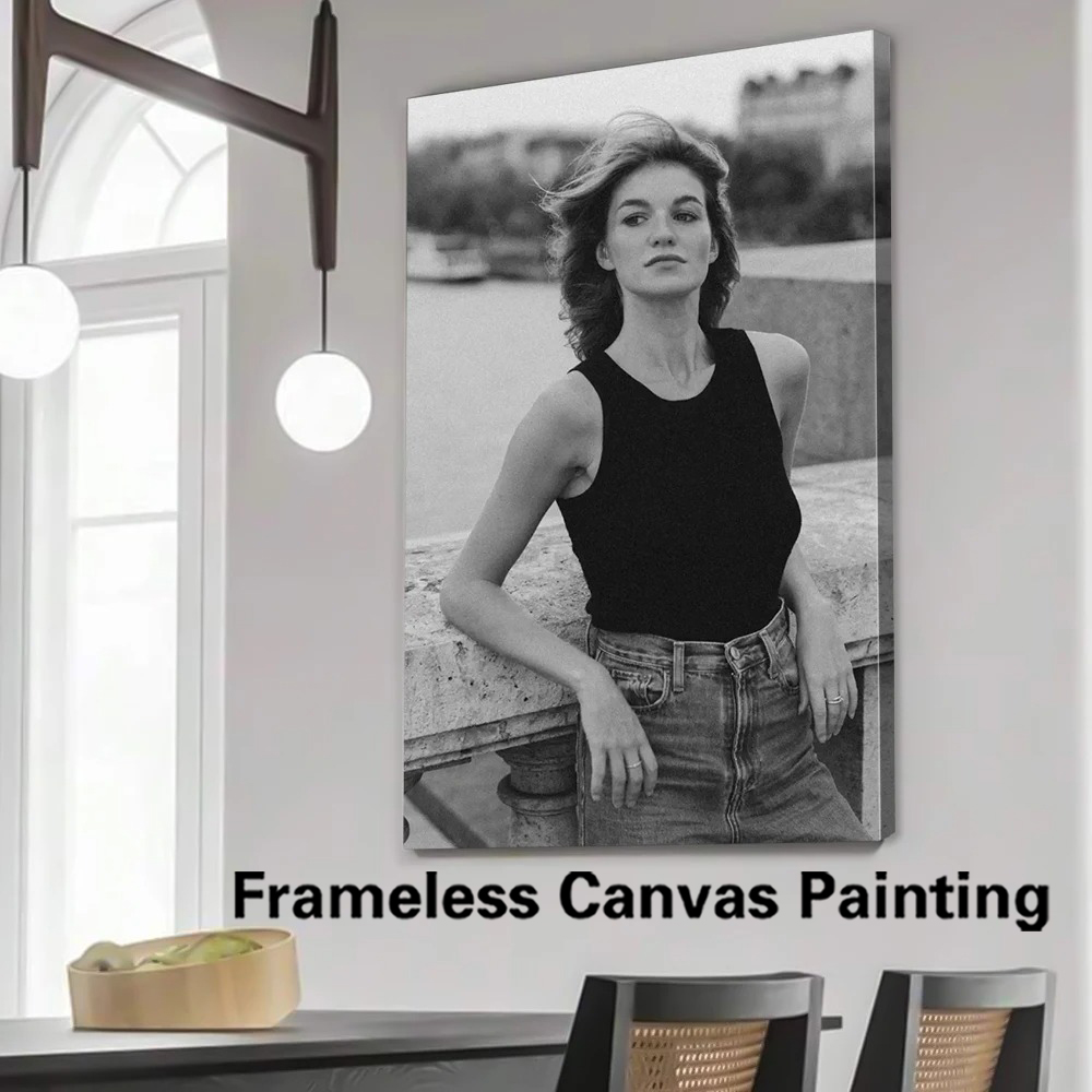 Photography Image - 1pc フレームレスパーソナライズカスタム写真ポートレートキャンバス絵画黒白プリント画像動物壁アートポスターリビングルーム