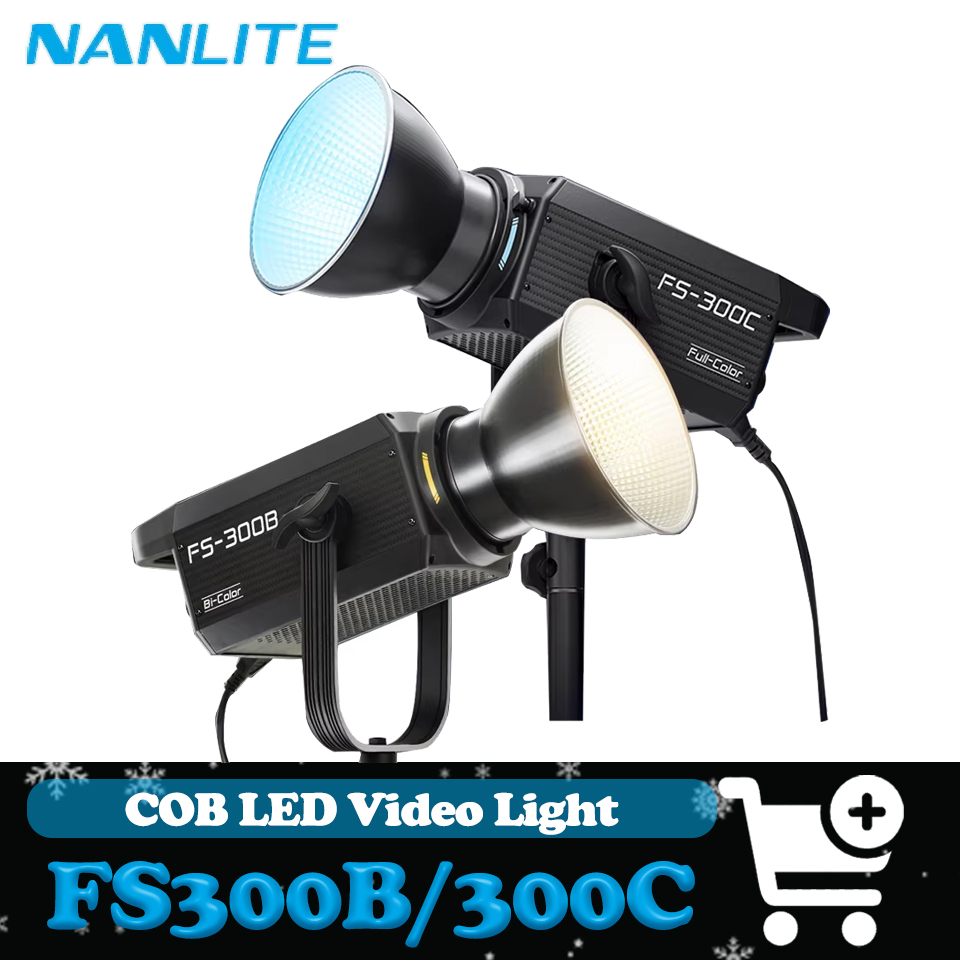 Strobe Light Studio - Nanlite FS-300C FS-300B ビデオライト 2700K ～