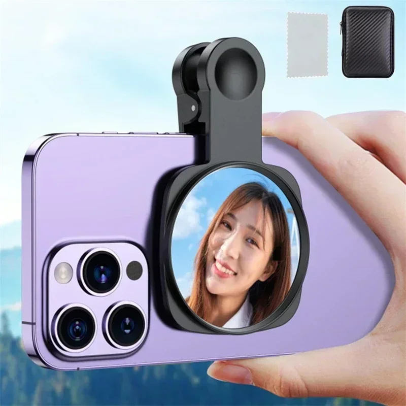 Photography Award - スマートフォンカメラレンズ自撮りミラークリップキット IPhone Samsung スマートフォンライブストリーミング写真ビデオ自撮り Vlog アクセサリー