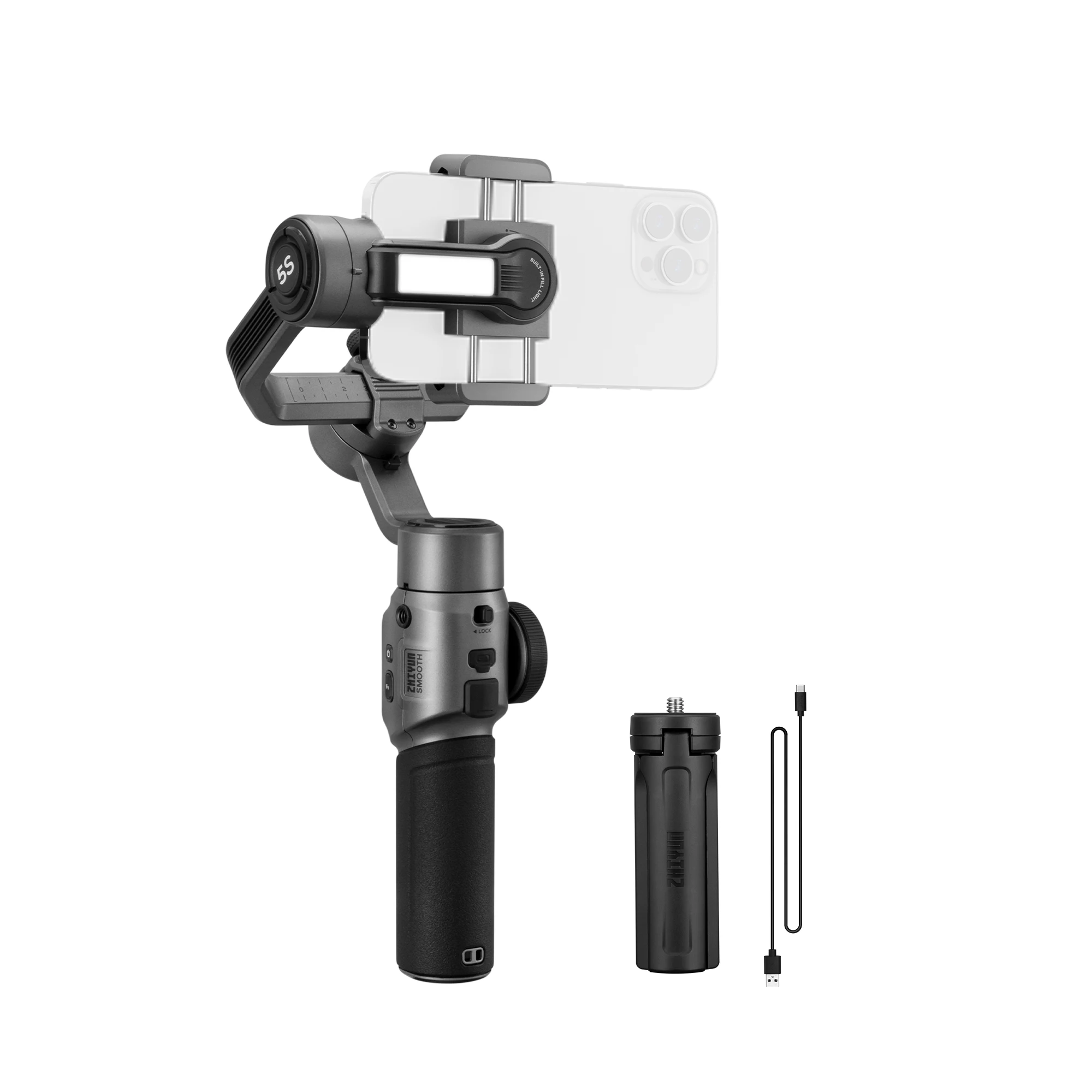 新型Zhiyun Smooth 5s 3軸ハンドヘルドジンバ - Handheld Stabilizer Gimbal のレビューと価格