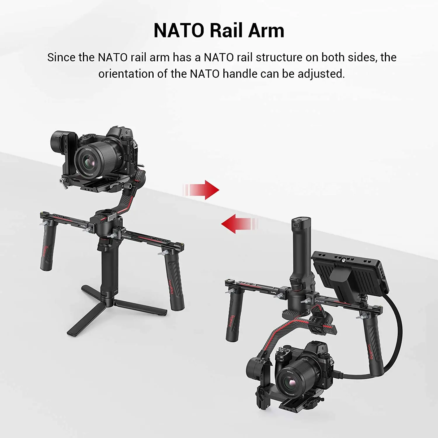 SmallRig 3027 調整可能なデュアルハンドグリップ - Handheld Stabilizer Gimbal のレビューと価格