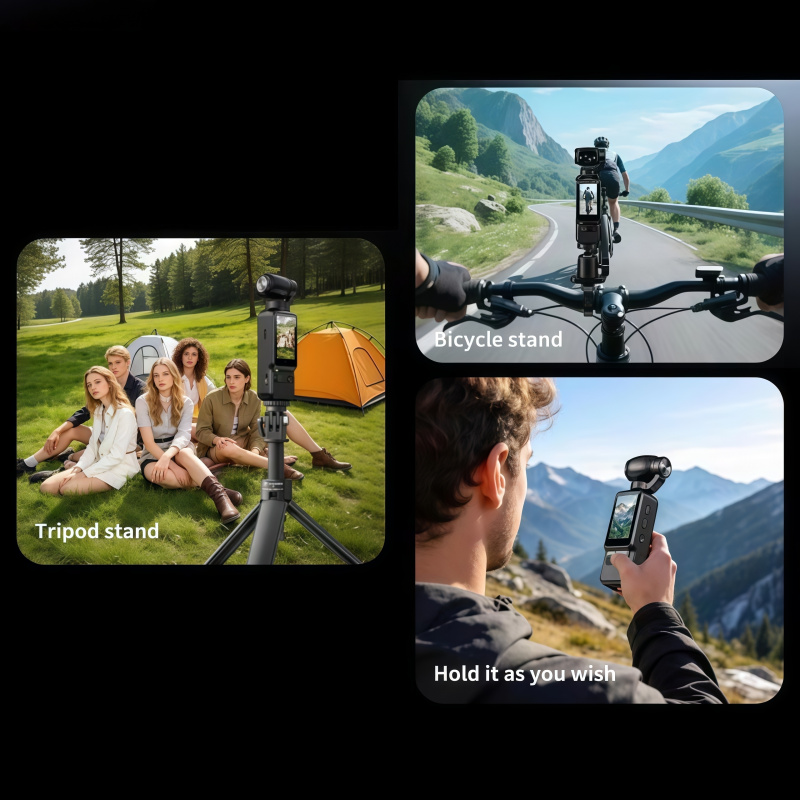 1pc ハンドヘルドアクションカメラ 4K HD ビデオレコ - Handheld Stabilizer Gimbal のレビューと価格