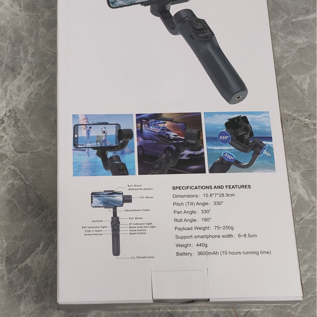 F10 PRO ハンドヘルドモバイルフォン 3軸ジンバルスタ - Handheld Stabilizer Gimbal のレビューと価格