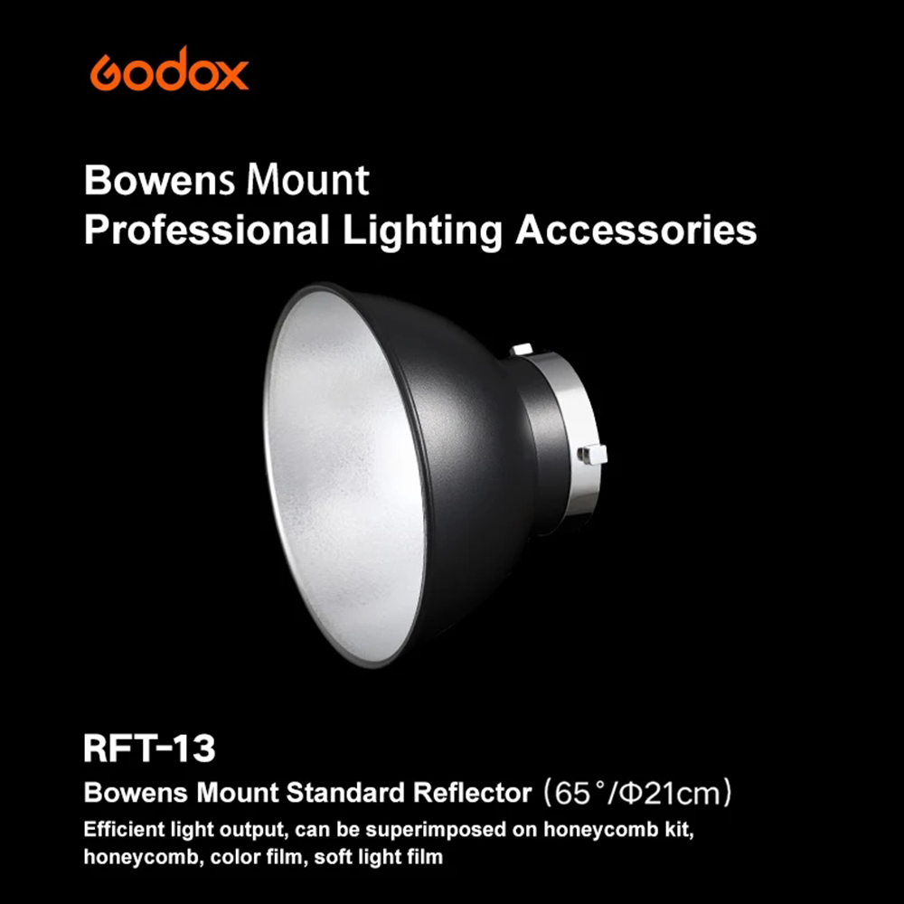 Godox ボーエンズマウント標準リフレクター RFT-13 - Strobe Light Studio のレビューと価格