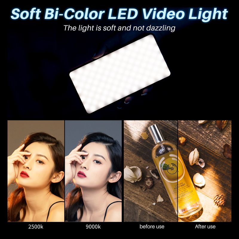 Ulanzi VL200 ソフト二色 LED ビデオライト充 - Strobe Light Studio のレビューと価格