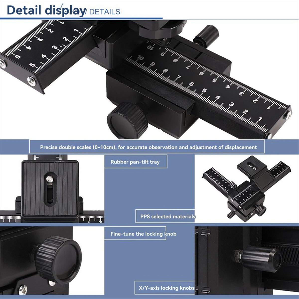 M05K 4方向マクロフォーカスレールスライダー カメラスラ - Camera Slider Rail のレビューと価格