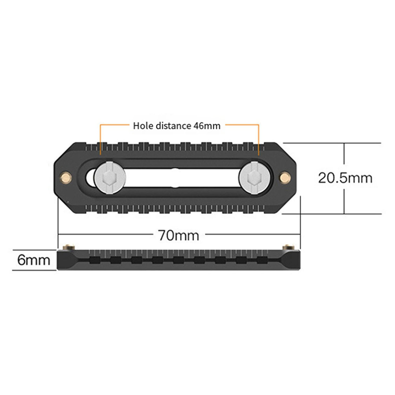 A72Zクイックリリースセーフティレール 70/46mm 長 - Camera Slider Rail のレビューと価格