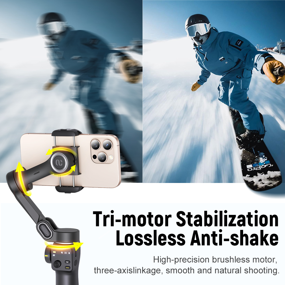 AOCHUANハンドヘルド手ブレ補正ジンバルスタビライザー、 - Handheld Stabilizer Gimbal のレビューと価格