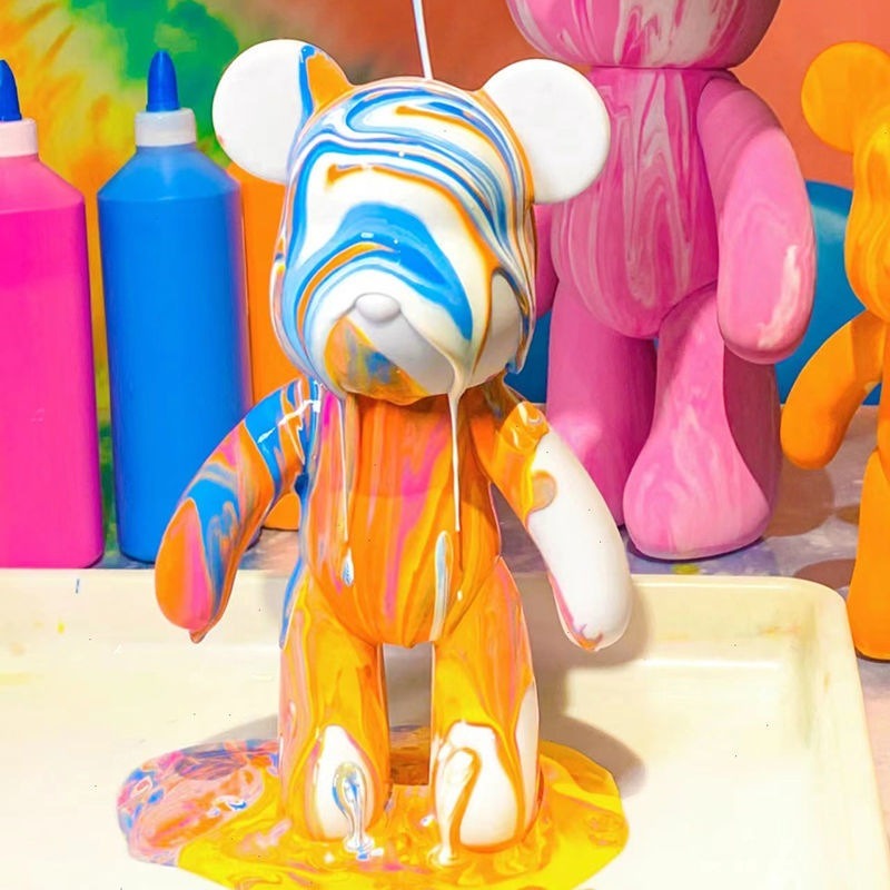 23 センチメートル DIY ペイント流体クマフィギュア手作 - Photography Desk のレビューと価格