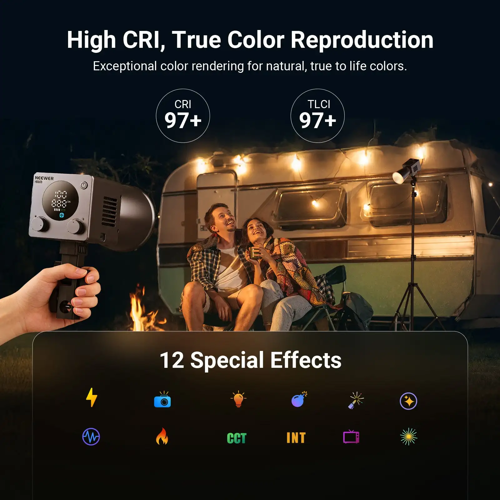 NEEWER HB60B 60W LEDビデオライト 270 - Strobe Light Studio のレビューと価格