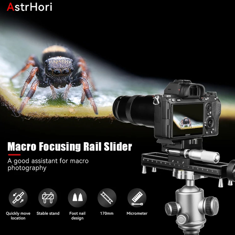 AstrHori AH-MGA170 170mm カメラ マ - Camera Slider Rail のレビューと価格