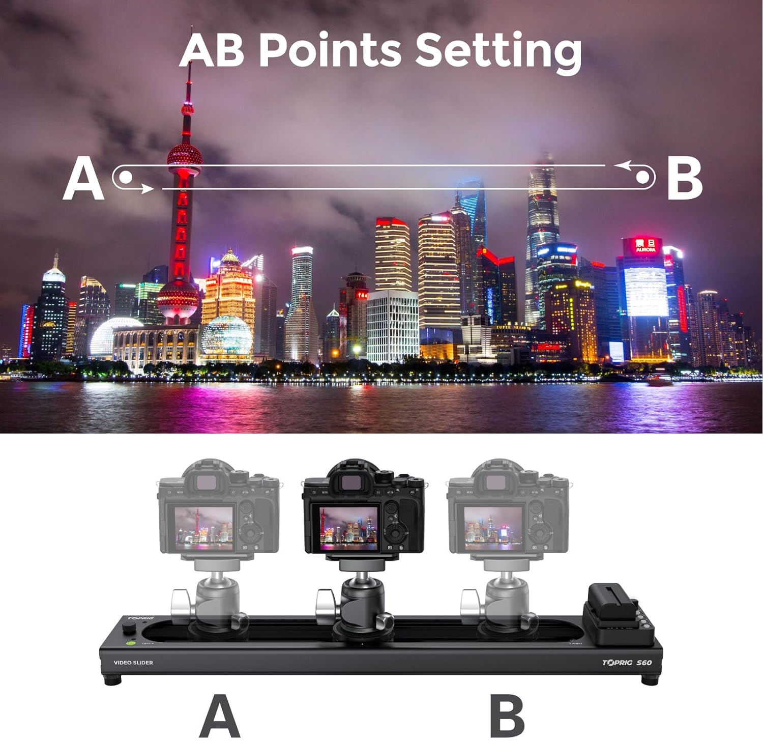 Accsoon Toprig S40 モータライズドスライダ - Camera Slider Rail のレビューと価格