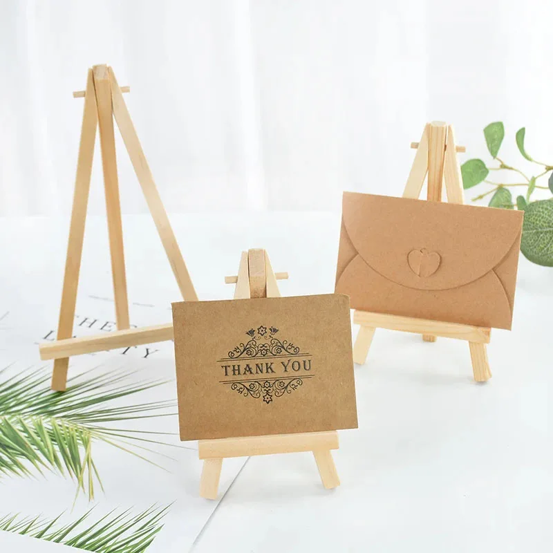 10 個木製ミニイーゼルフレームデスクトップ三角形ディスプレ - Photography Desk のレビューと価格