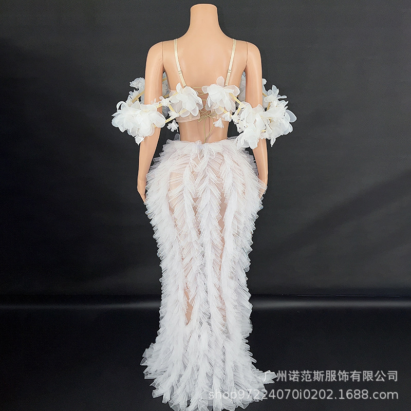 一言ショルダー純白の花びら絶妙なツーピース誕生日パーティー写 - Photography Word のレビューと価格